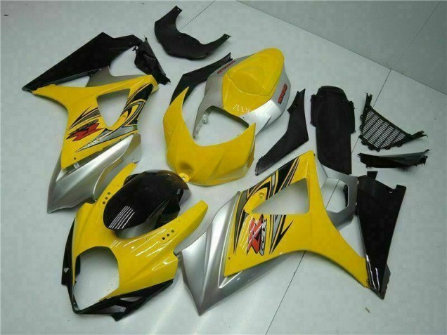 Amarelo Abs Kit Carenagem & Plásticos Moto Suzuki GSXR 1000 K7 07-08 Amarelo Abs Kit Carenagem & Plásticos Moto Suzuki GSXR 1000 K7 07-08
