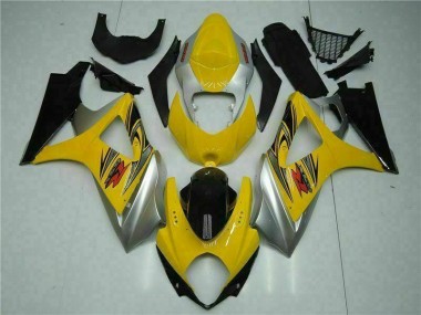 Amarelo Abs Kit Carenagem & Plásticos Moto Suzuki GSXR 1000 K7 07-08