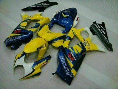 Amarelo Abs Kits Completos Carenagem Moto Suzuki GSXR 1000 K7 07-08