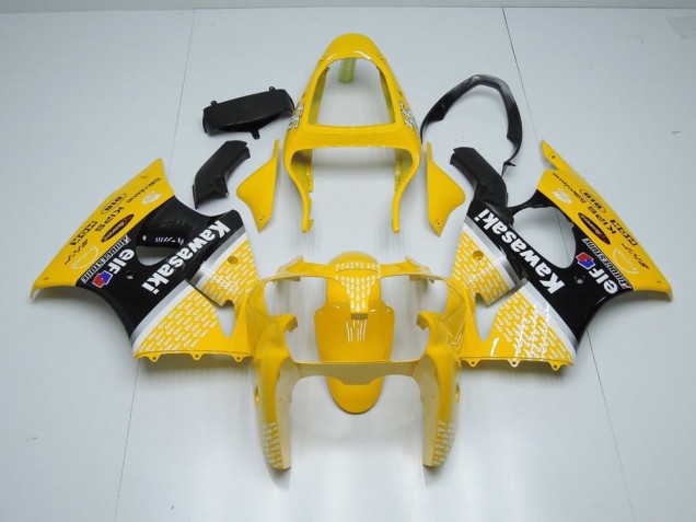 Amarelo Arrow Carenagem Moto Kawasaki ZX6R 03-04