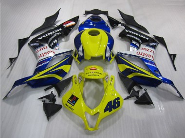 Amarelo Azul 46 Carenagem Moto Honda CBR 600RR 07-08