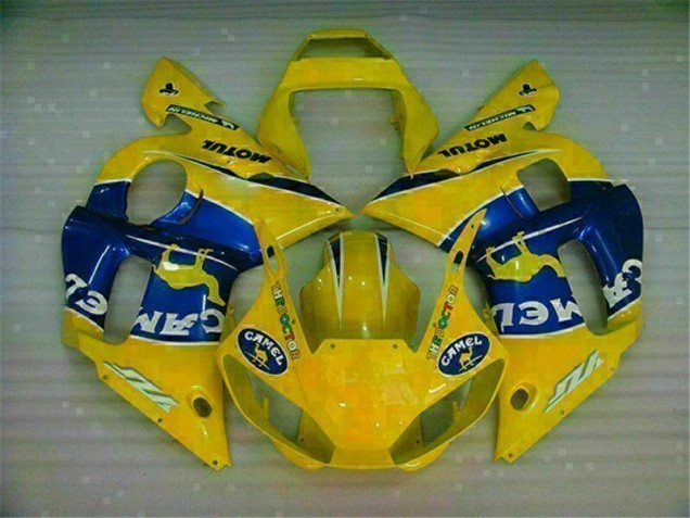 Amarelo Azul Abs Kits Carenagem Moto Yamaha R6 98-02 Amarelo Azul Abs Kits Carenagem Moto Yamaha R6 98-02