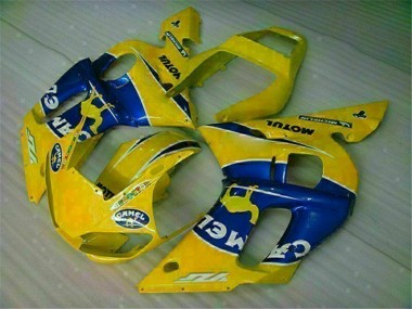 Amarelo Azul Abs Kits Carenagem Moto Yamaha R6 98-02