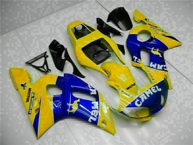 Amarelo Azul Abs Moto Plásticos Yamaha R6 98-02 Amarelo Azul Abs Moto Plásticos Yamaha R6 98-02