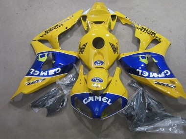 Amarelo Azul Camelo Carenagem Moto Honda CBR 1000RR 06-07
