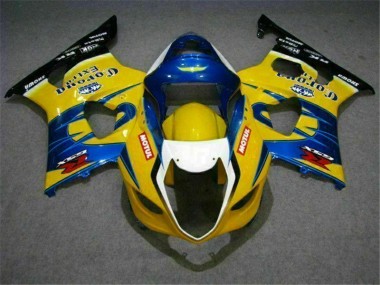 Amarelo Azul Carenagem Moto Suzuki GSXR 1000 K3 03-04