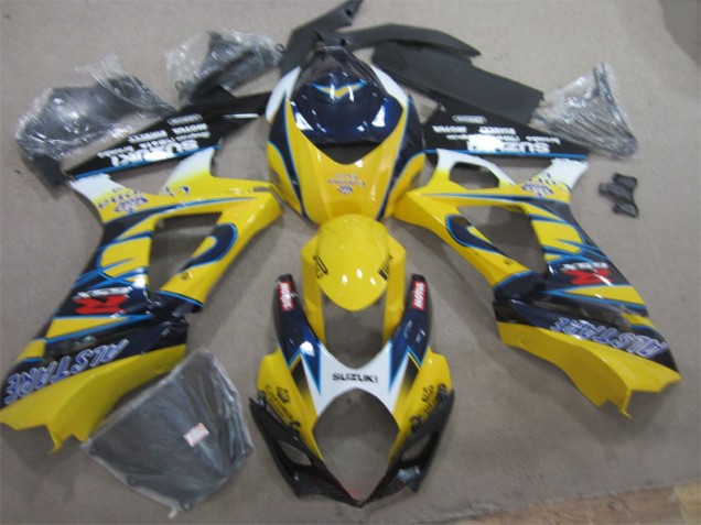 Amarelo Azul Carenagem Moto Suzuki GSXR 1000 K7 07-08 Amarelo Azul Carenagem Moto Suzuki GSXR 1000 K7 07-08
