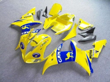Amarelo Azul Motul Camelo Carenagem Moto Yamaha R6 03-05