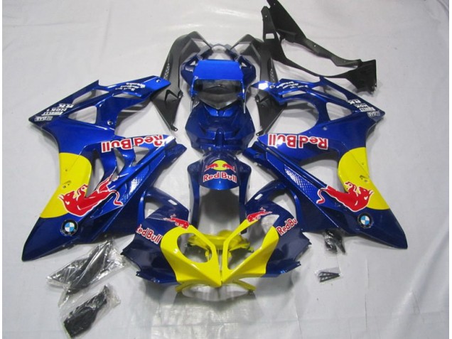Amarelo Azul RedBull Carenagem Moto BMW S1000RR 09-14 Amarelo Azul RedBull Carenagem Moto BMW S1000RR 09-14