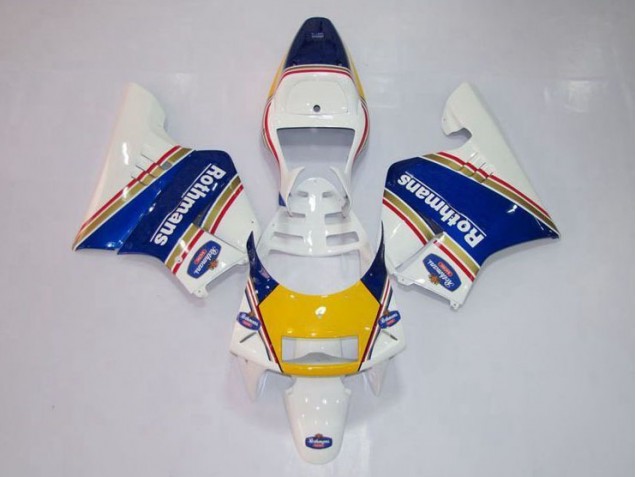 Amarelo Branco Azul Carenagem Moto Honda NSR 250 MC28 P4 94-96 Amarelo Branco Azul Carenagem Moto Honda NSR 250 MC28 P4 94-96