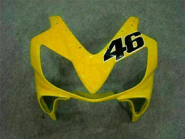 Amarelo Branco Carenagem Moto Honda CBR 600 F4i 01-03 Amarelo Branco Carenagem Moto Honda CBR 600 F4i 01-03