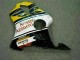 Amarelo Branco Carenagem Moto Honda CBR 600 F4i 01-03 Amarelo Branco Carenagem Moto Honda CBR 600 F4i 01-03