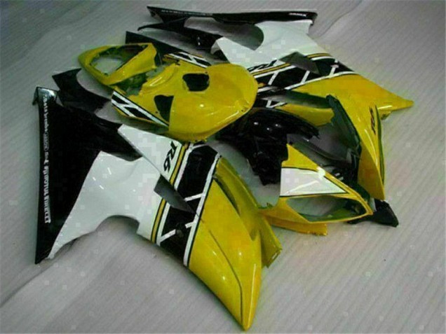 Amarelo Branco Carenagem Moto Yamaha R6 08-16 Amarelo Branco Carenagem Moto Yamaha R6 08-16