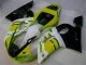 Amarelo Branco Carenagem Moto Yamaha R6 98-02 Amarelo Branco Carenagem Moto Yamaha R6 98-02