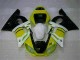 Amarelo Branco Carenagem Moto Yamaha R6 98-02 Amarelo Branco Carenagem Moto Yamaha R6 98-02
