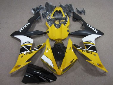 Amarelo Branco Preto Carenagem Moto Yamaha R1 04-06