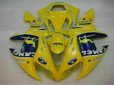 Amarelo Carenagem Moto Yamaha R1 02-03