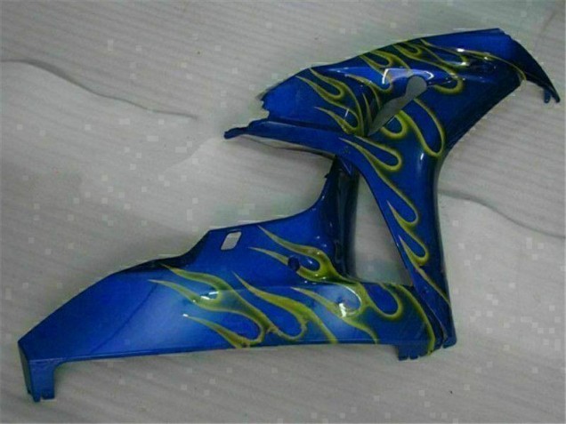 Amarelo Chama Azul Carenagem Moto Honda CBR 1000RR 08-11 Amarelo Chama Azul Carenagem Moto Honda CBR 1000RR 08-11