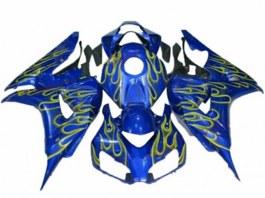Amarelo Chama Azul Carenagem Moto Honda CBR 1000RR 08-11