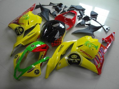 Amarelo Corona Extra Carenagem Moto Honda CBR 600RR 09-12