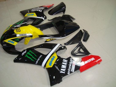 Amarelo Monster Abs Kits Carenagem Moto Yamaha R1 00-01
