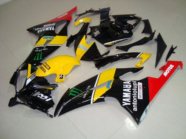 Amarelo Monster Kit Carenagem Moto Yamaha R6 08-16 Amarelo Monster Kit Carenagem Moto Yamaha R6 08-16