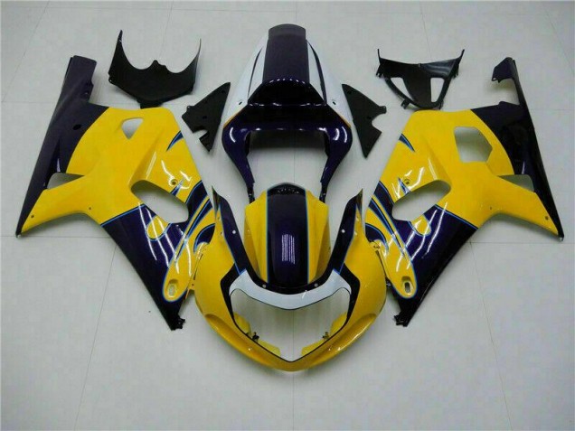 Amarelo Moto Plástico Suzuki GSXR 600 / 750 K1 K2 K3 01-03