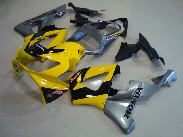 Amarelo Prata Carenagem Moto Honda CBR 900RR 929 00-01 Amarelo Prata Carenagem Moto Honda CBR 900RR 929 00-01