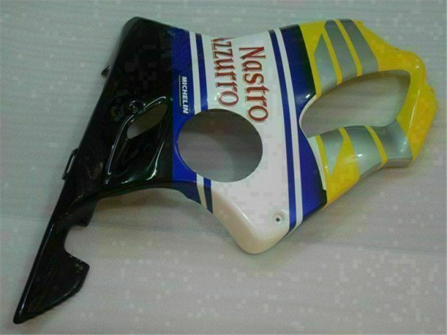 Amarelo Prata Nastro Azzurro Carenagem Moto Honda CBR 600 F4i 01-03 Amarelo Prata Nastro Azzurro Carenagem Moto Honda CBR 600 F4i 01-03