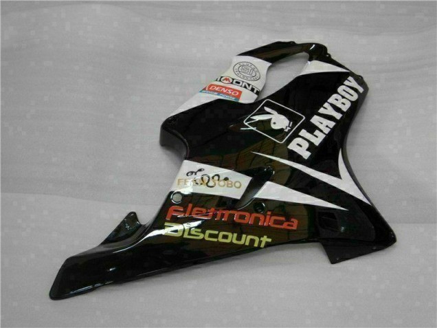 Amarelo Prata Preto Playboy Carenagem Moto Honda CBR 600 F4i 01-03 Amarelo Prata Preto Playboy Carenagem Moto Honda CBR 600 F4i 01-03
