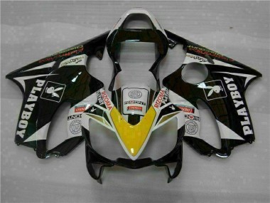 Amarelo Prata Preto Playboy Carenagem Moto Honda CBR 600 F4i 01-03