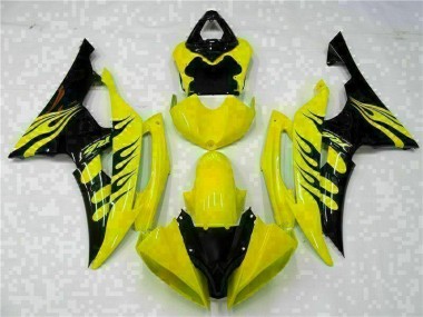 Amarelo Preto Abs Motocicleta Plásticos Yamaha R6 08-16