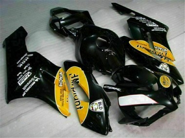 Amarelo Preto Carenagem Moto Honda CBR 1000RR 04-05