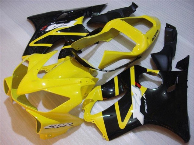 Amarelo Preto Carenagem Moto Honda CBR 600 F4i 01-03 Amarelo Preto Carenagem Moto Honda CBR 600 F4i 01-03