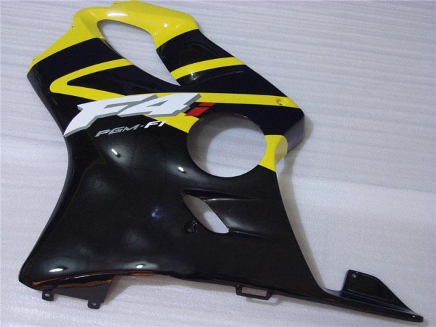 Amarelo Preto Carenagem Moto Honda CBR 600 F4i 01-03 Amarelo Preto Carenagem Moto Honda CBR 600 F4i 01-03