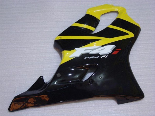 Amarelo Preto Carenagem Moto Honda CBR 600 F4i 01-03 Amarelo Preto Carenagem Moto Honda CBR 600 F4i 01-03
