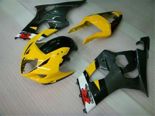 Amarelo Preto Carenagem Moto Suzuki GSXR 1000 K3 03-04 Amarelo Preto Carenagem Moto Suzuki GSXR 1000 K3 03-04