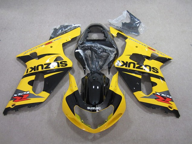 Amarelo Preto Carenagem Moto Suzuki GSXR 600 K1 K2 K3 01-03 Amarelo Preto Carenagem Moto Suzuki GSXR 600 K1 K2 K3 01-03
