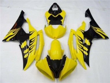 Amarelo Preto Carroçaria Moto Yamaha R6 08-16