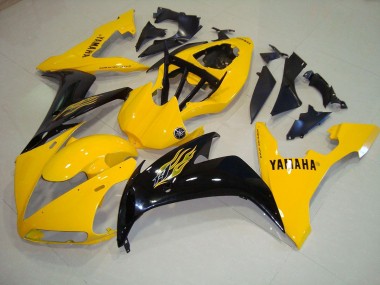 Amarelo Preto Chama Carenagem Moto Yamaha R1 04-06