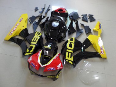 Amarelo Preto Geico Carenagem Moto Honda CBR 600RR 13-21