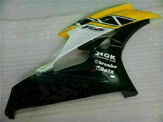 Amarelo Preto Kit Completo Carenagem Moto Yamaha R6 06-07 Amarelo Preto Kit Completo Carenagem Moto Yamaha R6 06-07