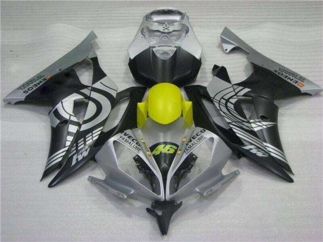 Amarelo Preto Prata Carenagem Moto Yamaha R6 08-16 Amarelo Preto Prata Carenagem Moto Yamaha R6 08-16