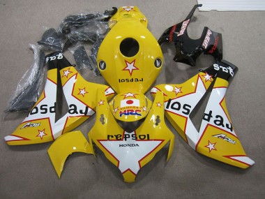 Amarelo Repsol HRC Carenagem Moto Honda CBR 1000RR 08-11