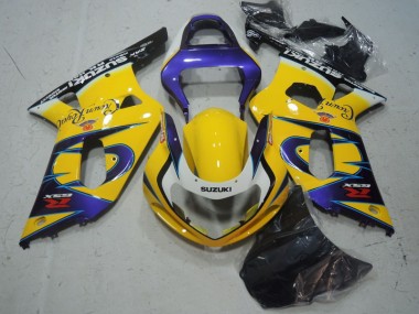 Amarelo Roxo Carenagem Moto Suzuki GSXR 600 K1 K2 K3 01-03