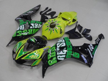 Amarelo Verde Rossi Carenagem Moto Honda CBR 1000RR 06-07