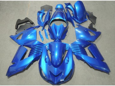 Azul Abs Kit Completos Carenagem Moto Kawasaki ZX14R ZZR 1400 06-11