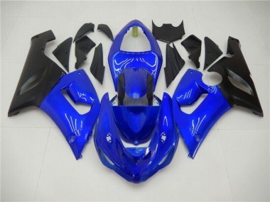 Azul Abs Kits Carenagem Moto Kawasaki ZX6R 05-06