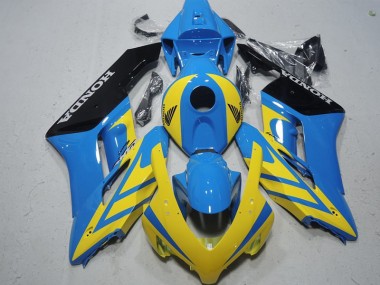 Azul Amarelo Carenagem Moto Honda CBR 1000RR 04-05