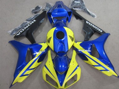 Azul Amarelo Injeção Kits Carenagem Moto Honda CBR 1000RR 06-07